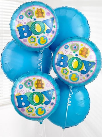 Baby Boy Balloon Bouquet (May Vary)