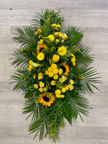 Yellow Funeral Spray 3"