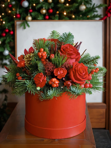 Red Festive Hatbox 🎄