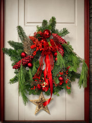 Red Festive Wreath 🎄