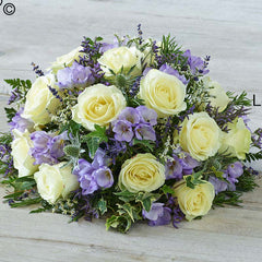 Rose and Freesia Posy (Lilac & White)